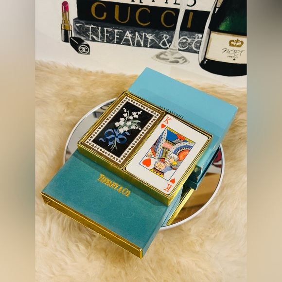 💎 TIFFANY & Co. 2 DECK SET 104 Pieces PLAYING CARD w/Box - Picture 3 of 11